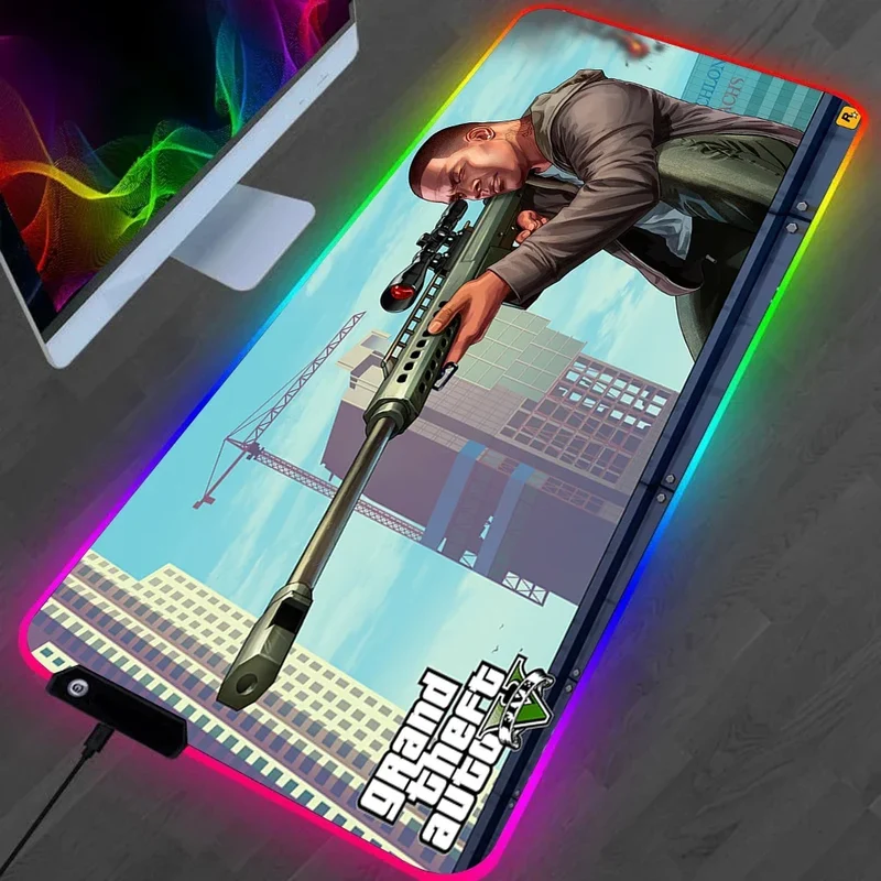 Tapis de Souris RGB Grand Theft Auto V - GTA 5
