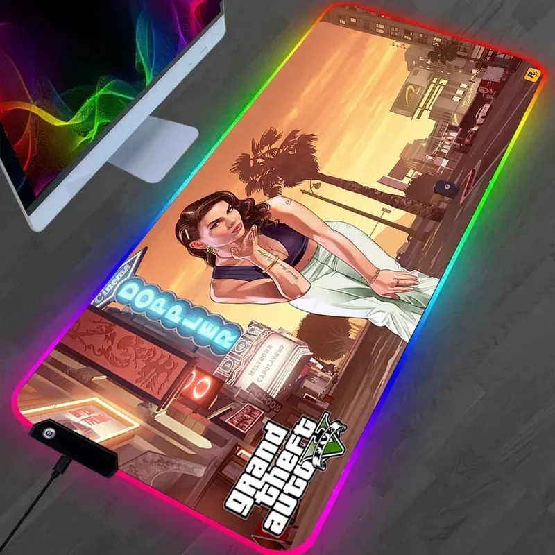 Tapis de Souris RGB Grand Theft Auto V - GTA 5