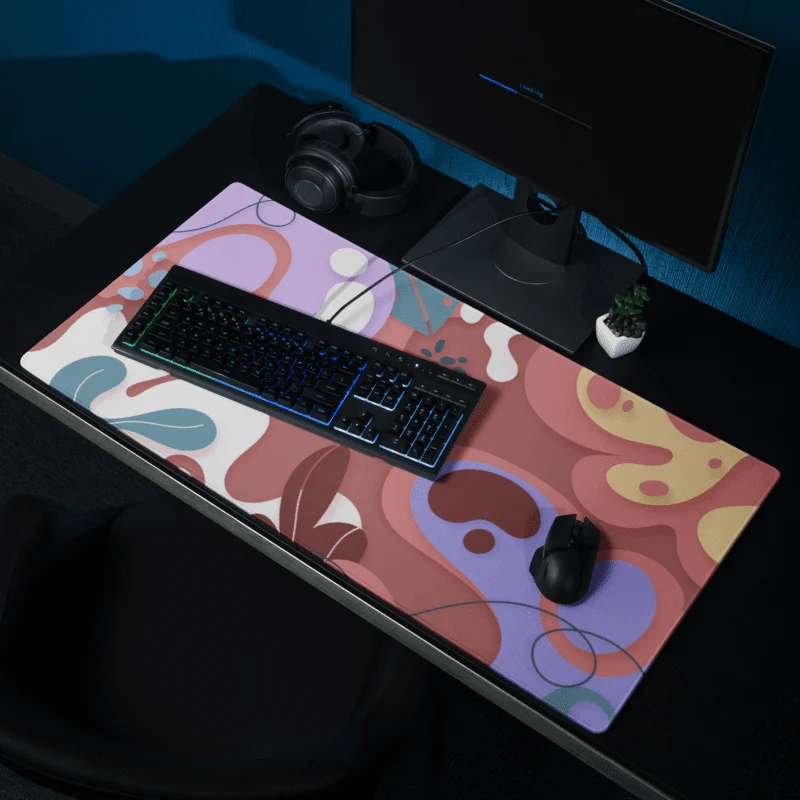 Tapis De Souris Original Formes Organiques Abstraites