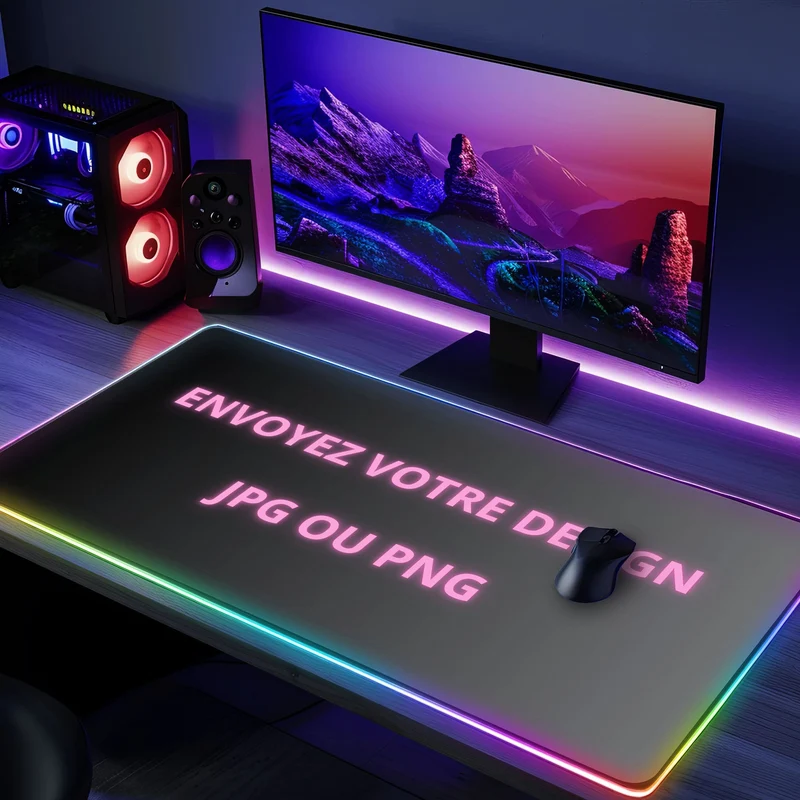 Tapis de souris RGB personnalisé