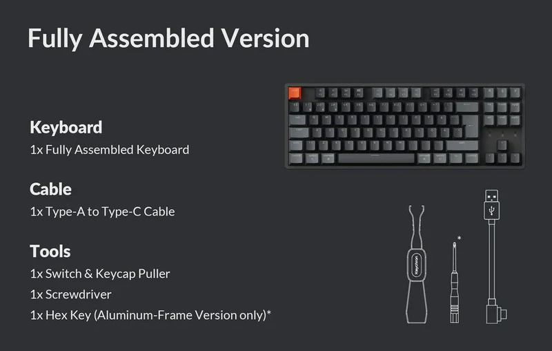 KEYCHRON K8 VER 2 MECHANICAL KEYBOARD