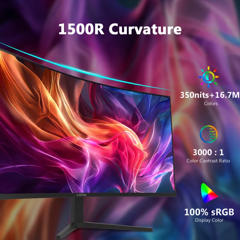 Z-EDGE UG49W 49" 165Hz 32:9 DQHD Curved Gaming Monitor