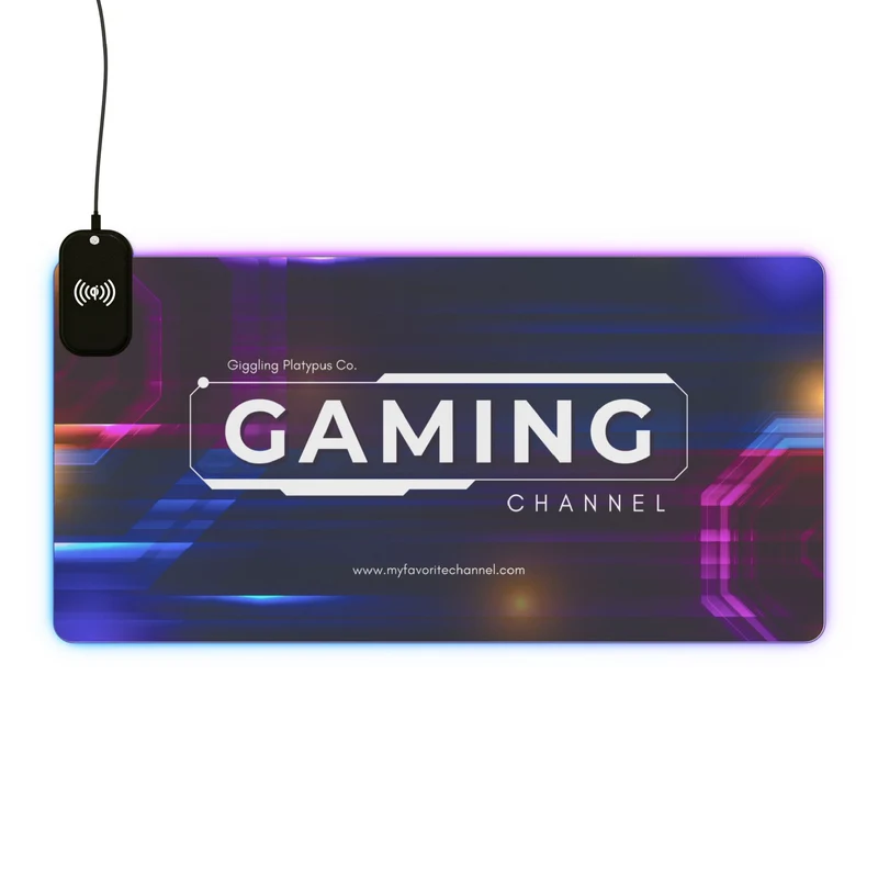 Tapis de Souris Personnalisé - RGB recharge induction sans fil