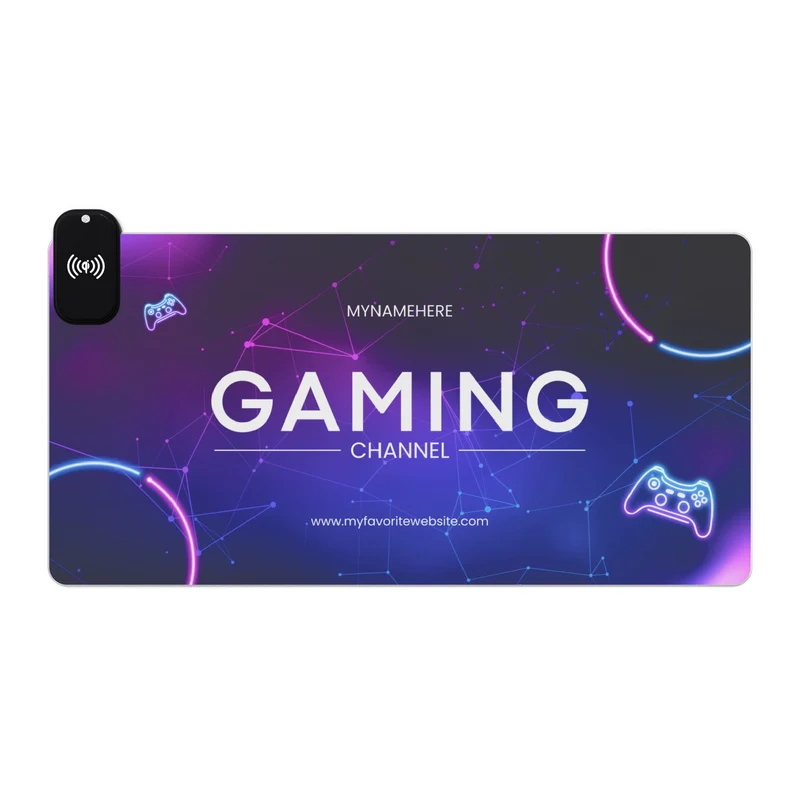 Tapis de Souris Personnalisé - RGB recharge induction sans fil