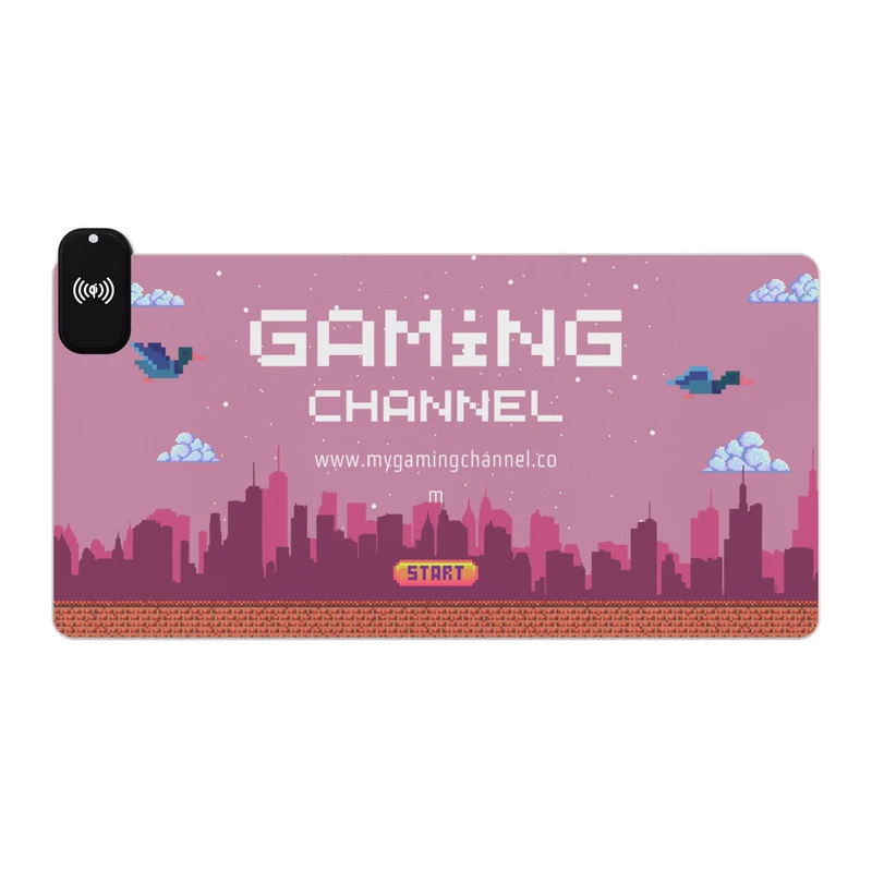 Tapis de Souris Personnalisé - RGB recharge induction sans fil