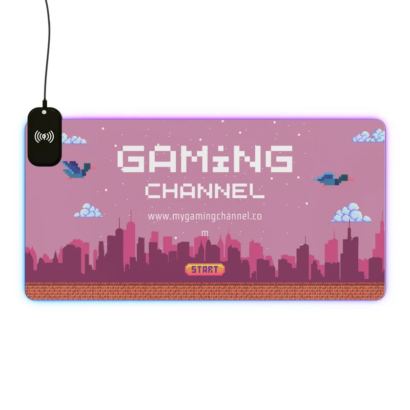 Tapis de Souris Personnalisé - RGB recharge induction sans fil