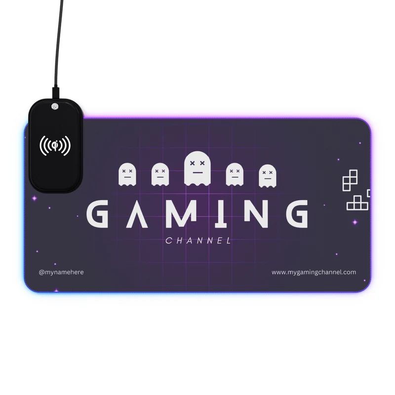 Tapis de Souris Personnalisé - RGB recharge induction sans fil