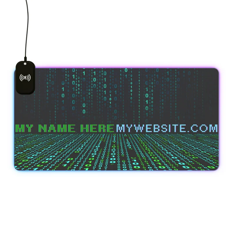 Tapis de Souris Personnalisé - RGB recharge induction sans fil