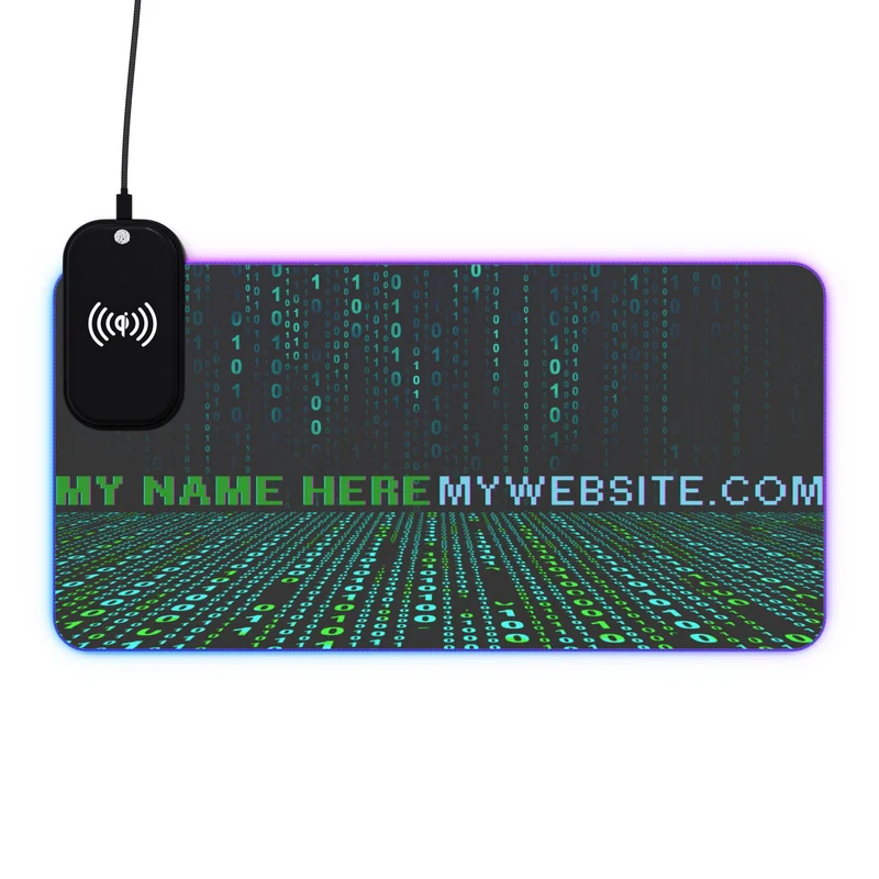 Tapis de Souris Personnalisé - RGB recharge induction sans fil