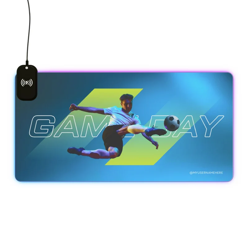 Tapis de Souris Personnalisé - RGB recharge induction sans fil