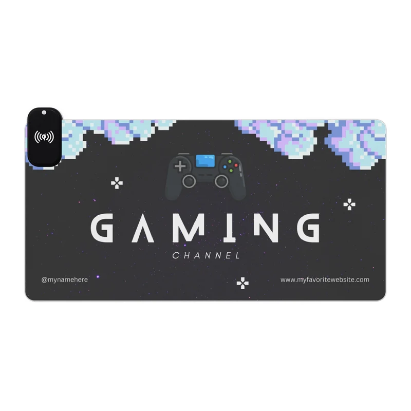 Tapis de Souris Personnalisé - RGB recharge induction sans fil