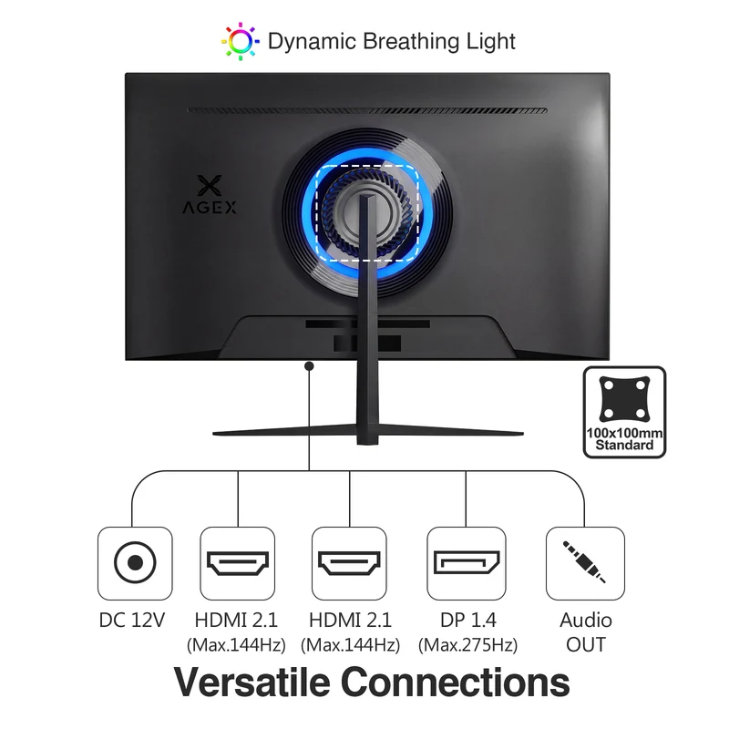 AGEX AG27QS 27" 275Hz 2K IPS Gaming Monitor