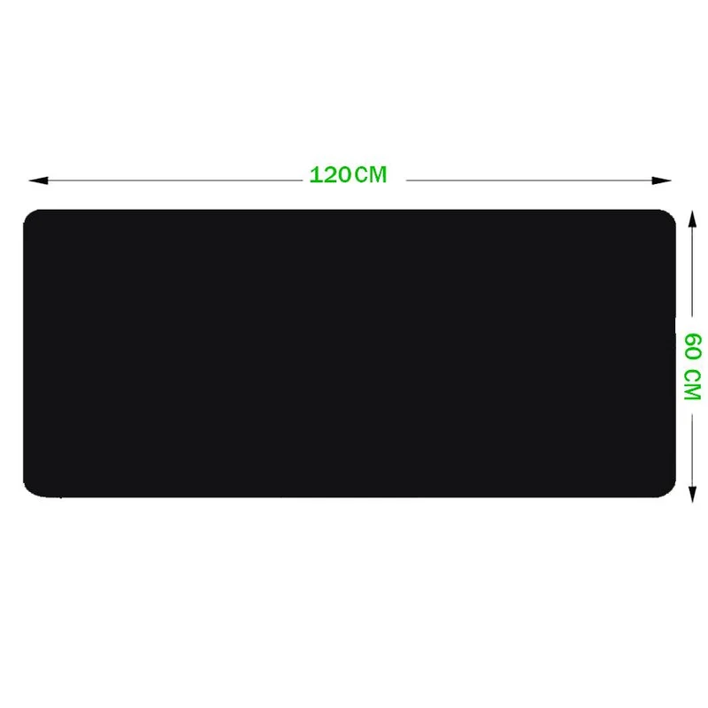 Tapis de souris noir 120x60 cm