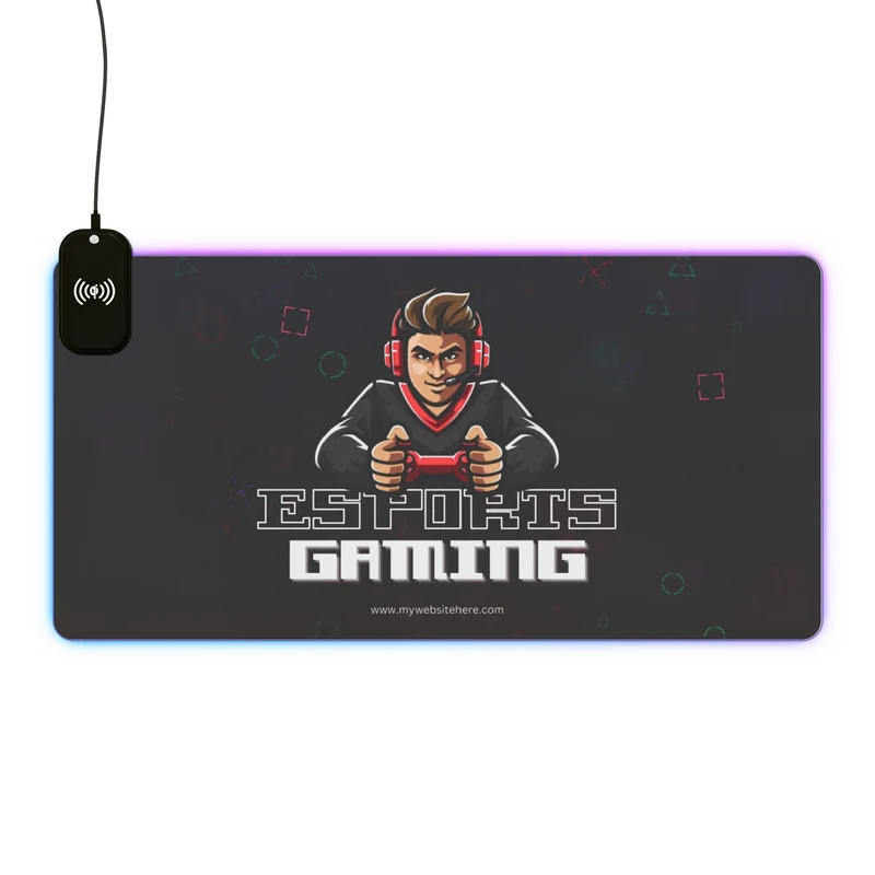 Tapis de Souris Personnalisé - RGB recharge induction sans fil
