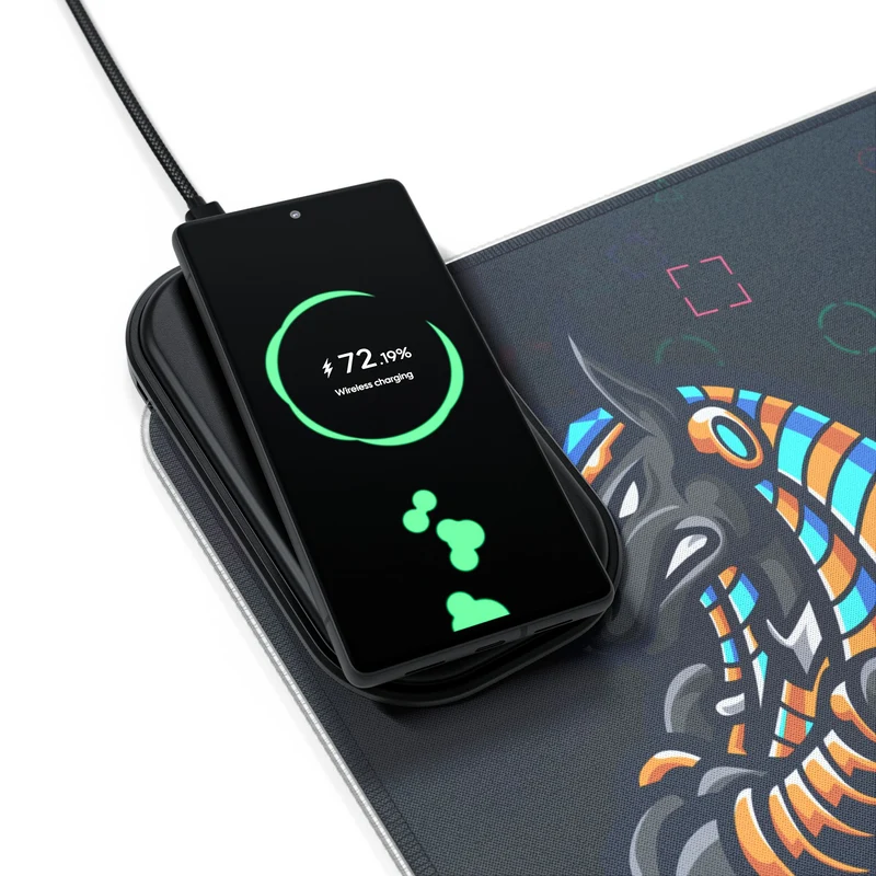 Tapis de Souris Personnalisé - RGB recharge induction sans fil