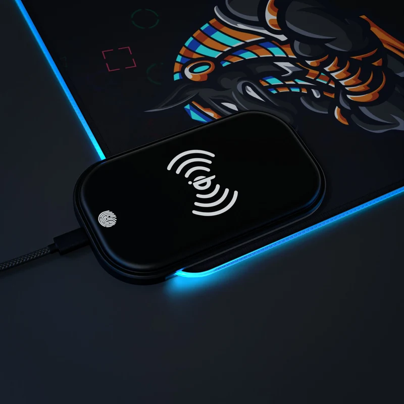 Tapis de Souris Personnalisé - RGB recharge induction sans fil