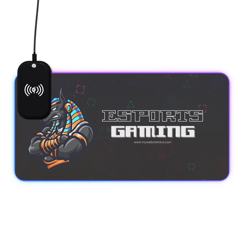 Tapis de Souris Personnalisé - RGB recharge induction sans fil