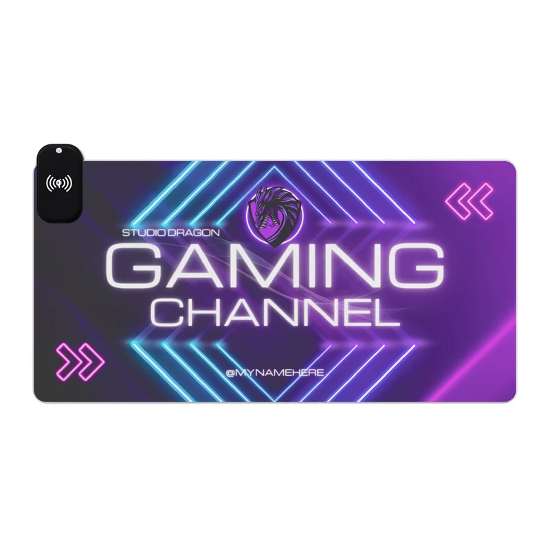Tapis de Souris Personnalisé - RGB recharge induction sans fil