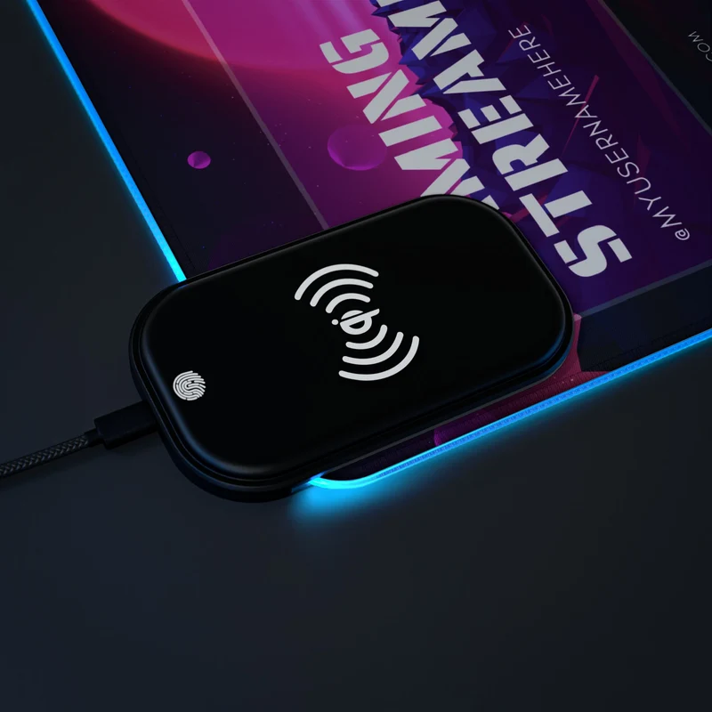 Tapis de Souris Personnalisé - RGB recharge induction sans fil