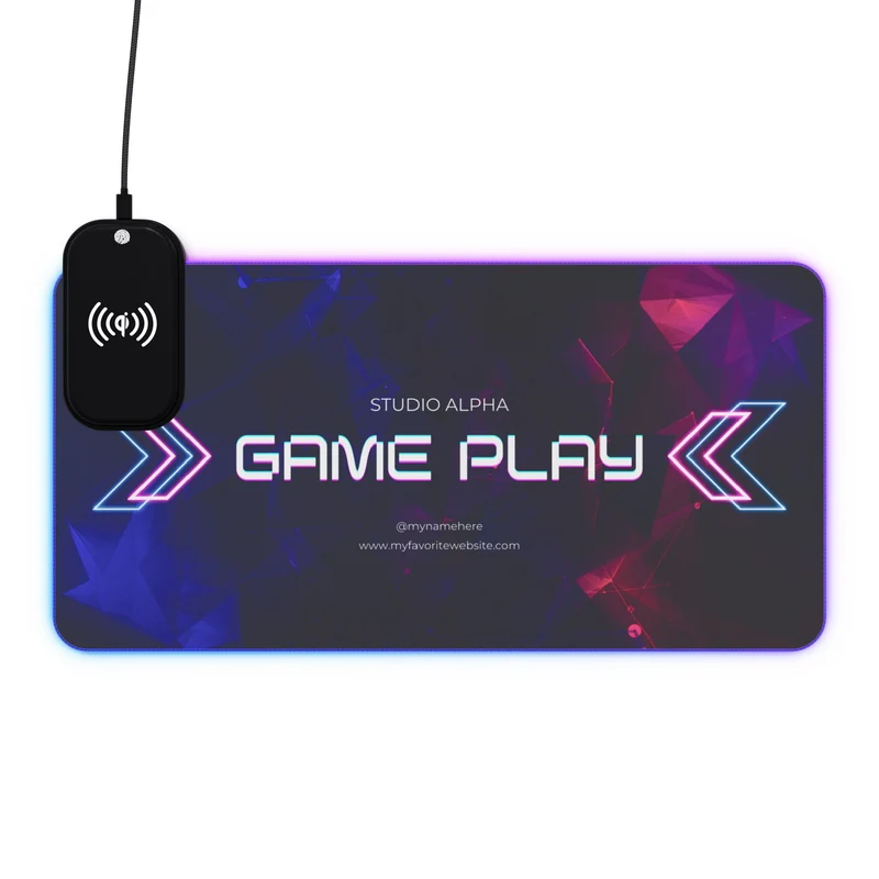 Tapis de Souris Personnalisé - RGB recharge induction sans fil