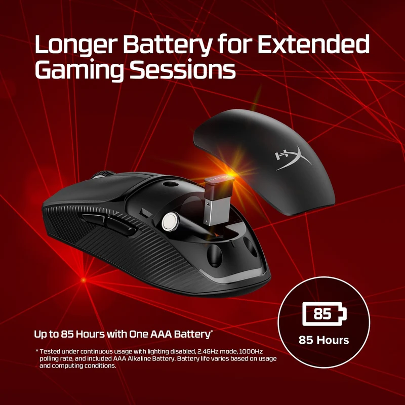 HyperX Pulsefire Fuse – Souris gaming sans fil