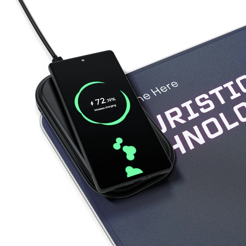 Tapis de Souris Personnalisé - RGB recharge induction sans fil