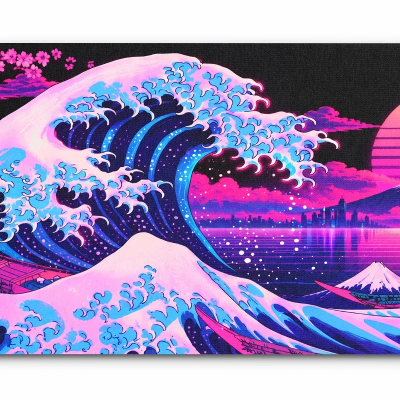 Tapis de Souris "Japon Vaporwave"