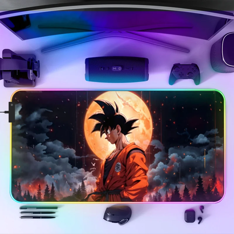 Tapis de souris DBZ SANGOKU RGB - Lune Rouge