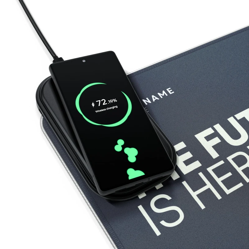 Tapis de Souris Personnalisé - RGB recharge induction sans fil