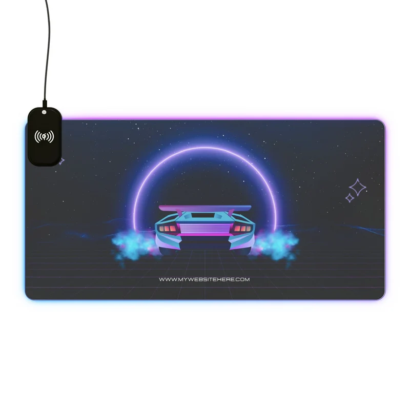 Tapis de Souris Personnalisé - RGB recharge induction sans fil