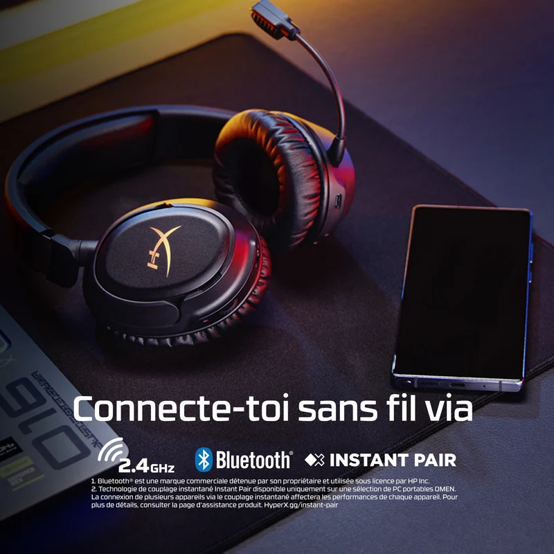 HyperX Cloud Flight 2 – Casque gaming sans fil