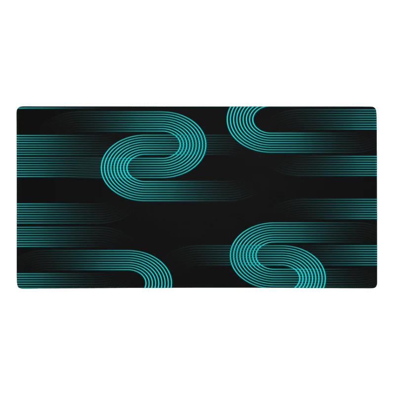 Tapis De Souris Original Géométrique Turquoise