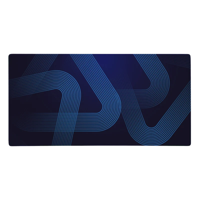 Tapis De Souris Original Lignes Bleues Modernes