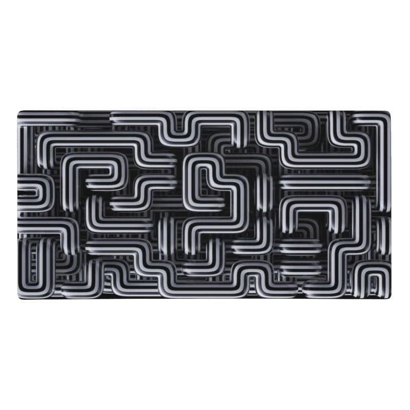 Tapis De Souris Original Motif Labyrinthe Géométrique