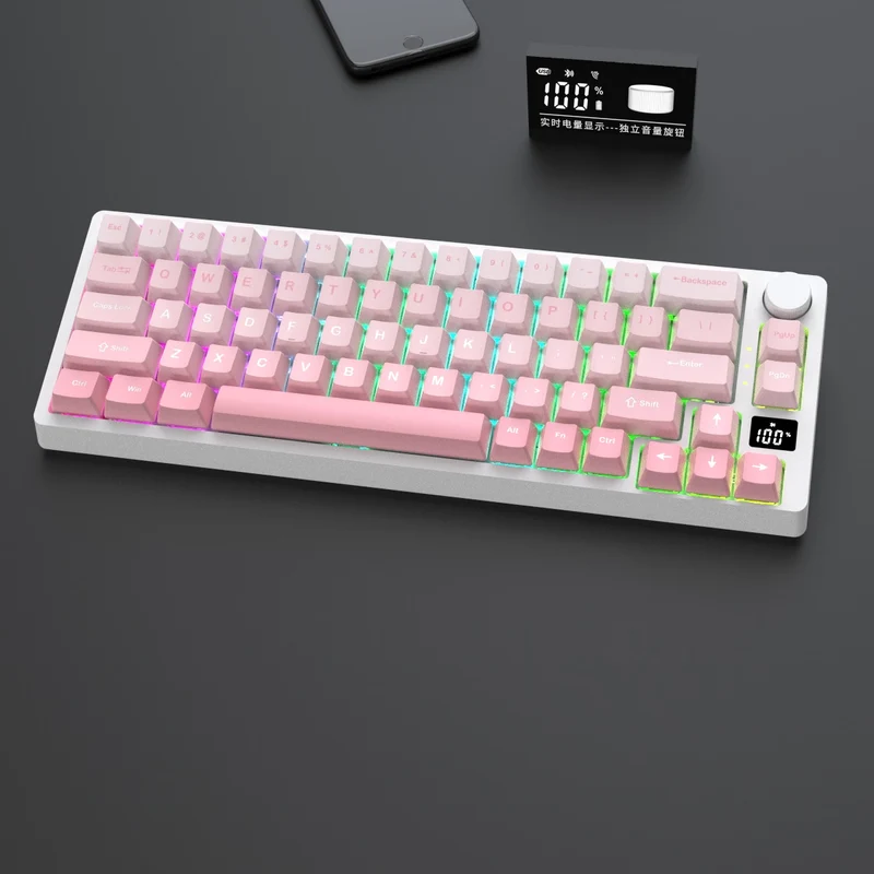 Clavier Mecanique RGB sans fil avec Molette