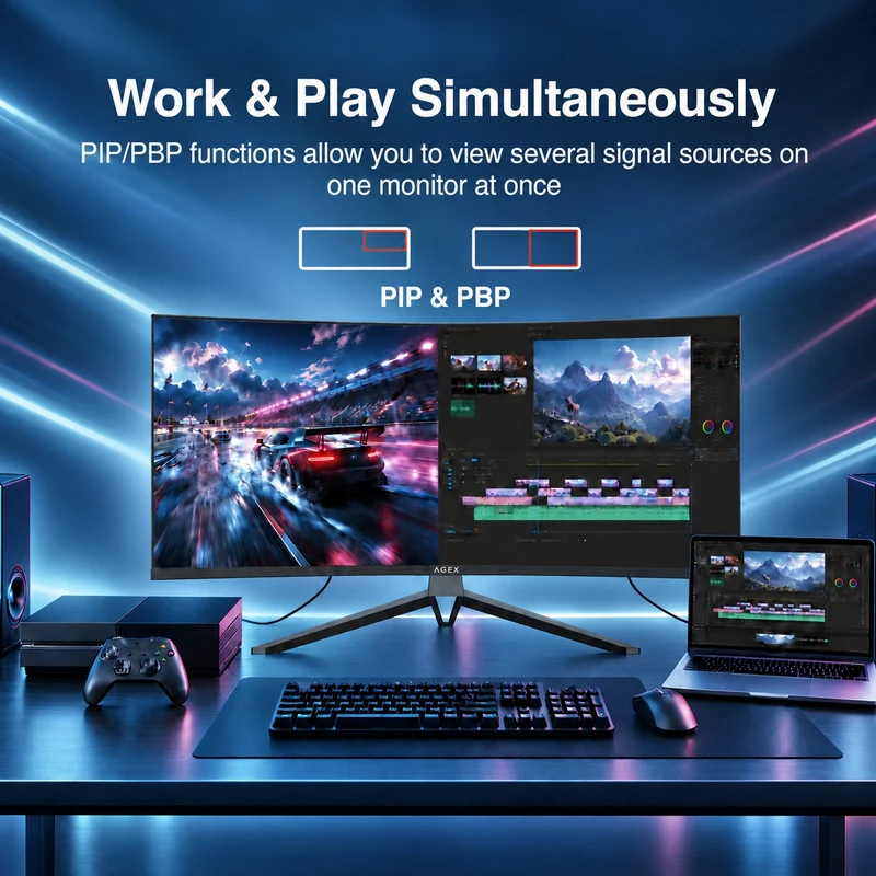 AGEX AG34S 34” 240Hz WQHD UltraWideCurved Gaming Monitor