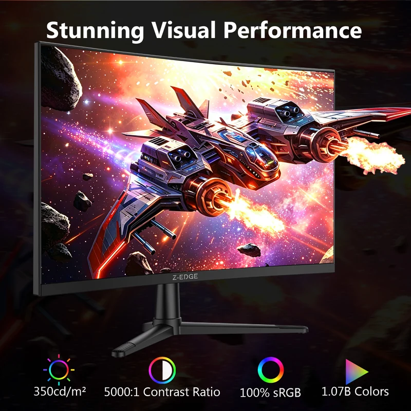 Z-EDGE UG27PX 27" 240Hz 2K QHD Curved Gaming Monitor