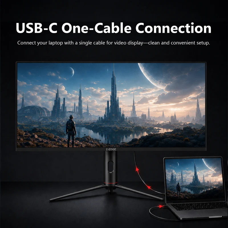 Z-EDGE UG40S 40" 144Hz 2K UltrawideIPS Gaming Monitor, Built-in Speaker