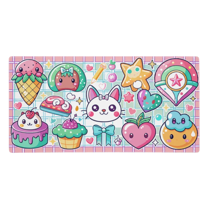 Tapis De Souris Kawaii Sucreries Pastel