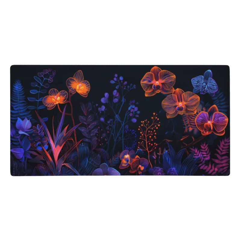 Tapis De Souris Original Orchidées Lumineuses