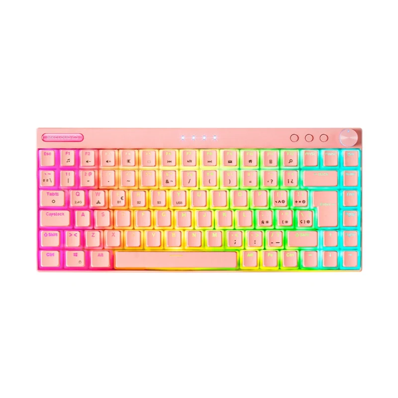 Clavier Mecanique RGB Bluetooth avec Molette - Promotion