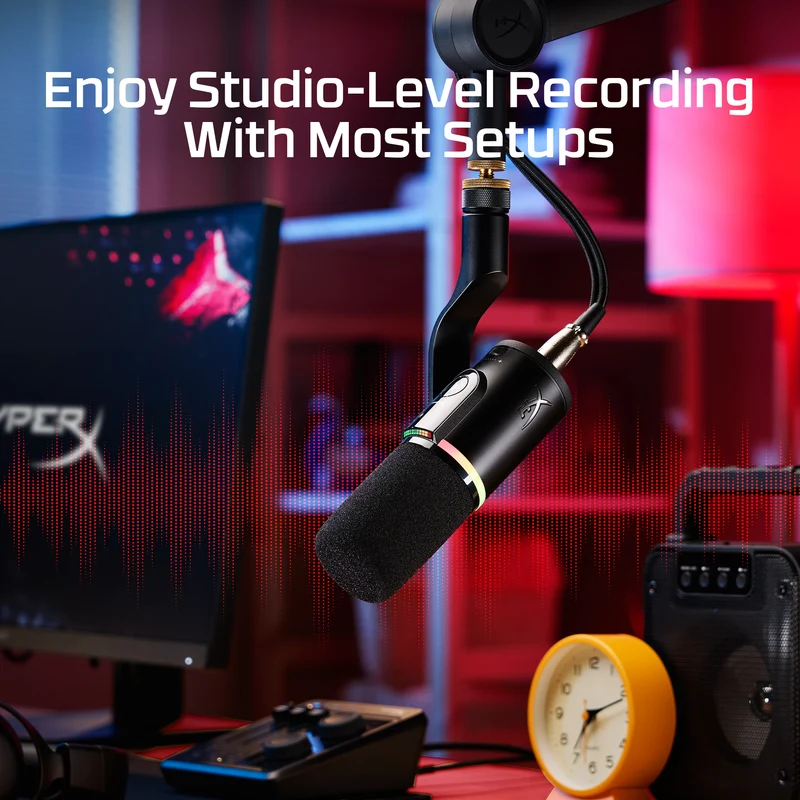 HyperX FlipCast – Microphone dynamique USB/XLR