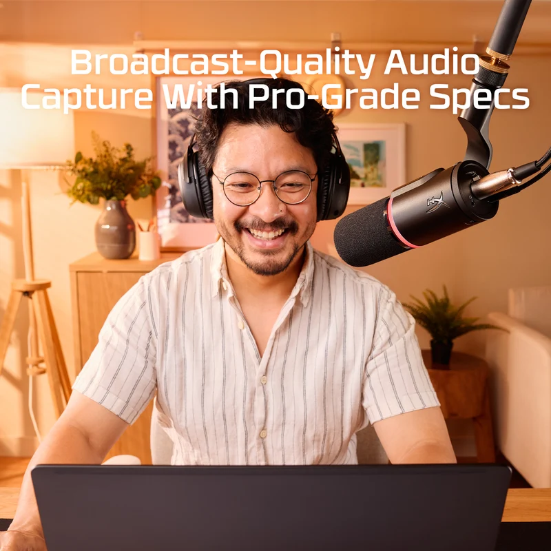 HyperX FlipCast – Microphone dynamique USB/XLR