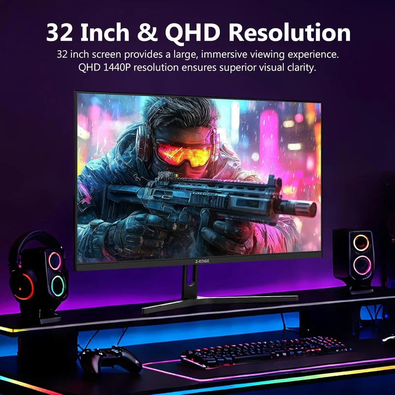 Z-EDGE UG32 32” 200Hz 2K IPS Gaming Monitor
