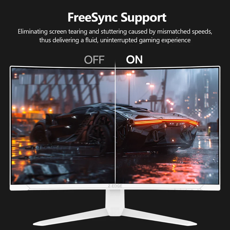 Z-EDGE UG27S 27" 300Hz Cuved Gaming White Monitor