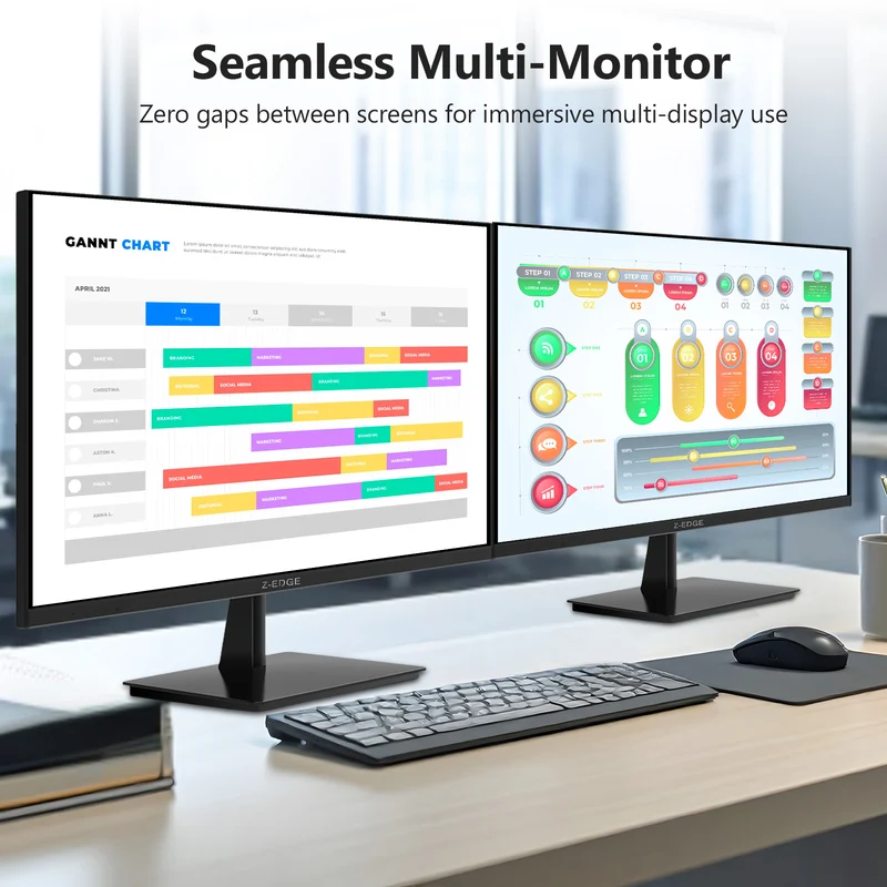Z-EDGE 27" 4K IPS 60Hz Office Monitor