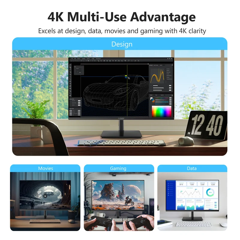 Z-EDGE 27" 4K IPS 60Hz Office Monitor