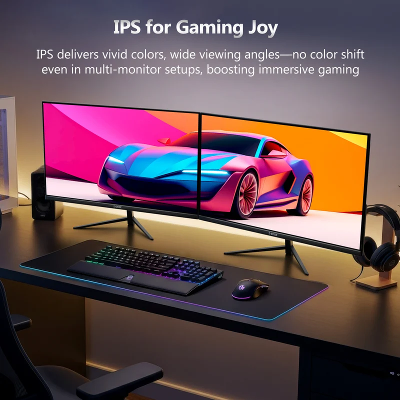 Z-EDGE 24" 240Hz IPS Gaming Monitor, Black