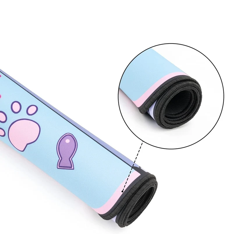 Tapis de souris XXL Kawaii console chat
