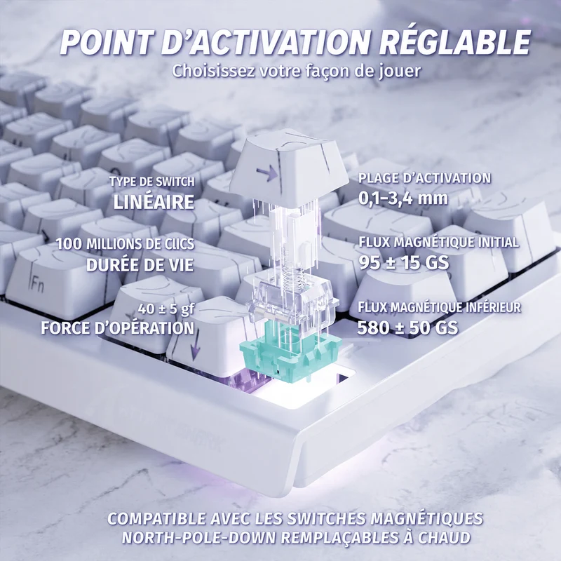 Clavier Gamer RGB Design Qwerty